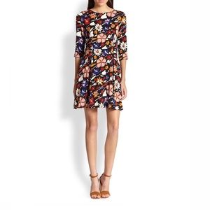 SUNO Silk Floral Print Dress, sz 2